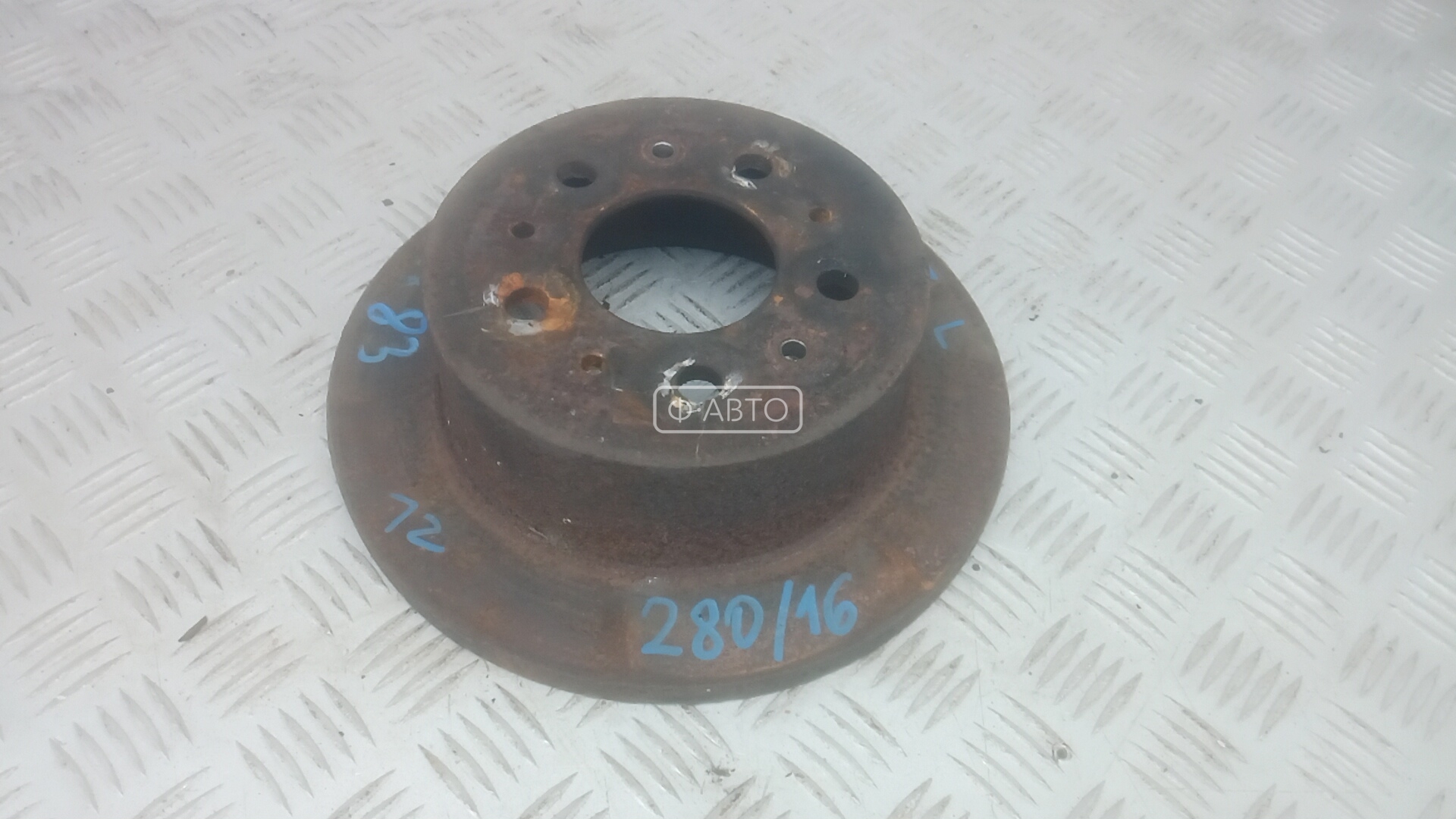 Диск тормозной задний